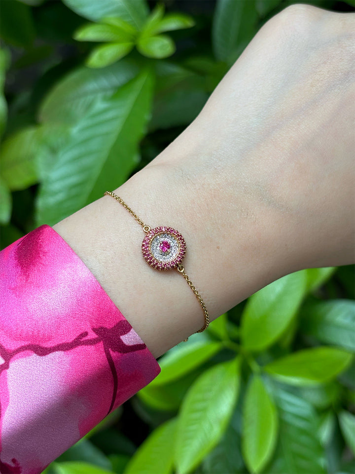 Red 'O' Evil Eye Bracelet