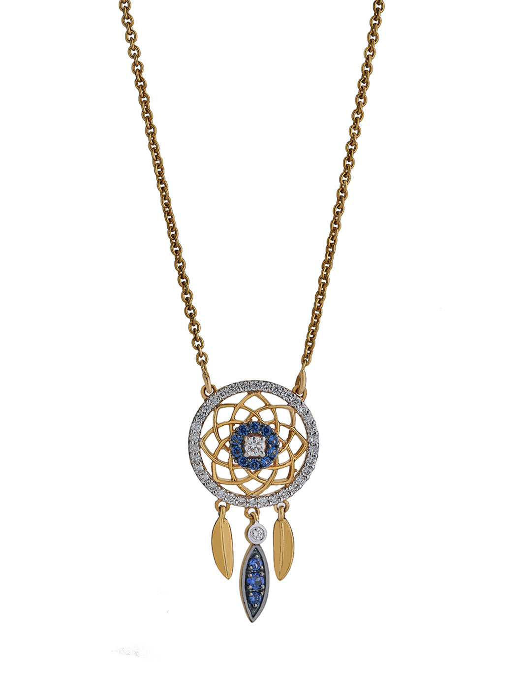 Navy Dream Catcher Necklace