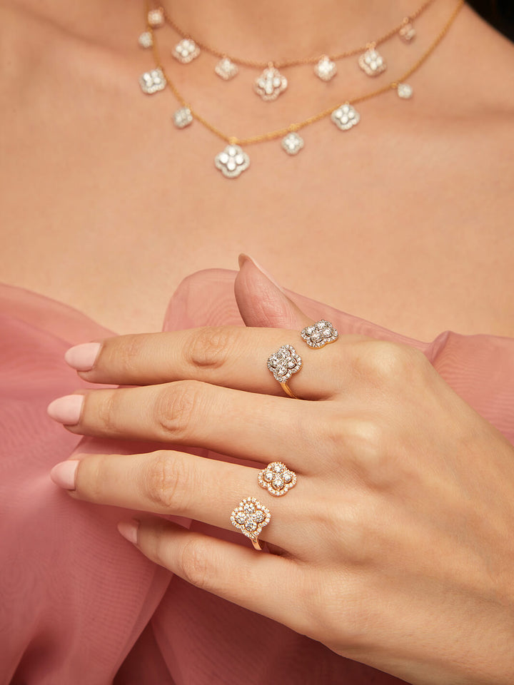 Duo Clover Ring