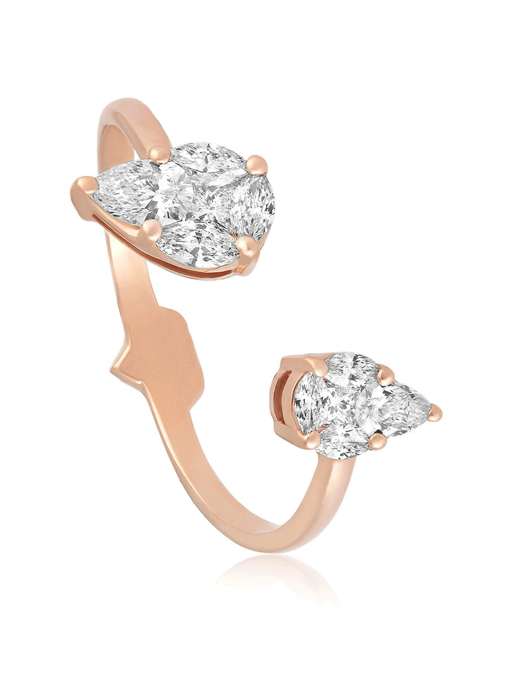 Duo Drop Ring