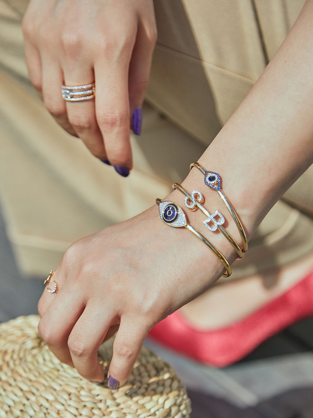Initial Slide Bangle