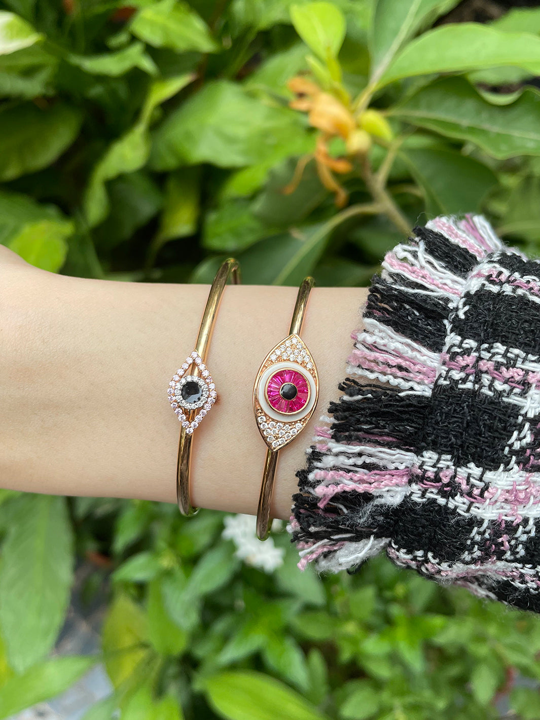 Paris Evil Eye Slide Bangle