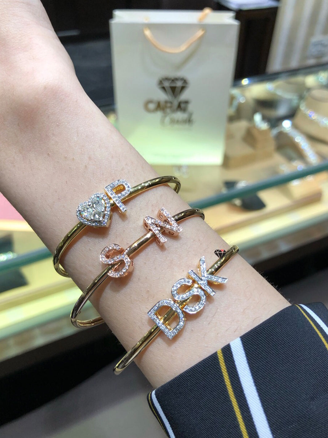 Initial Slide Bangle