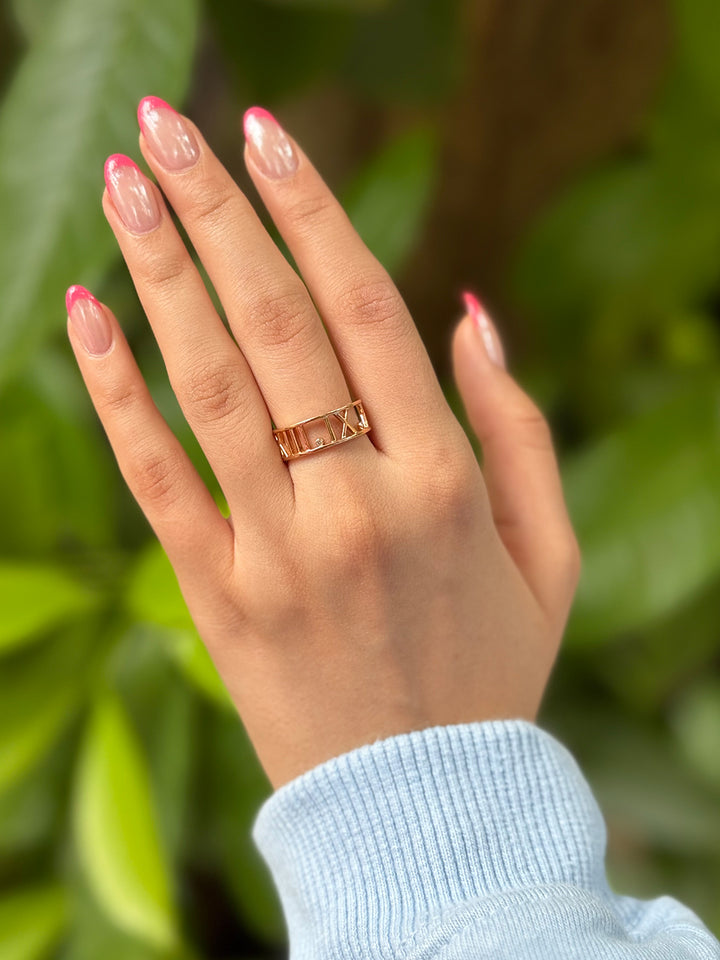 Roman Numeral Ring
